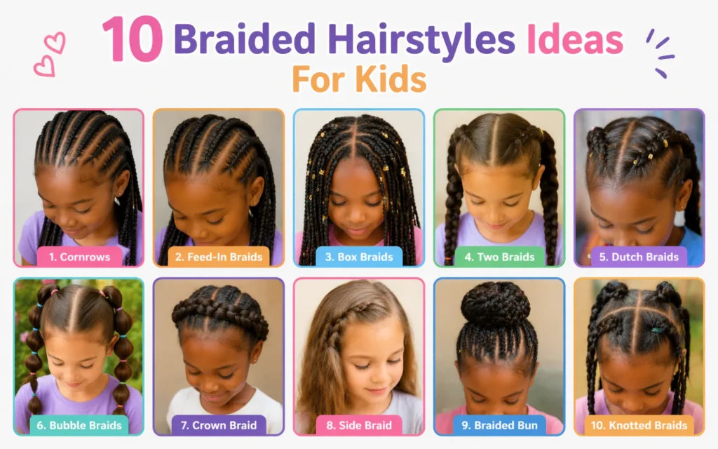 10 Braided Hairstyles Ideas For Kids