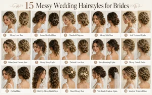 15 Messy Wedding Hairstyles for Brides That Feel Effortlessly Chic