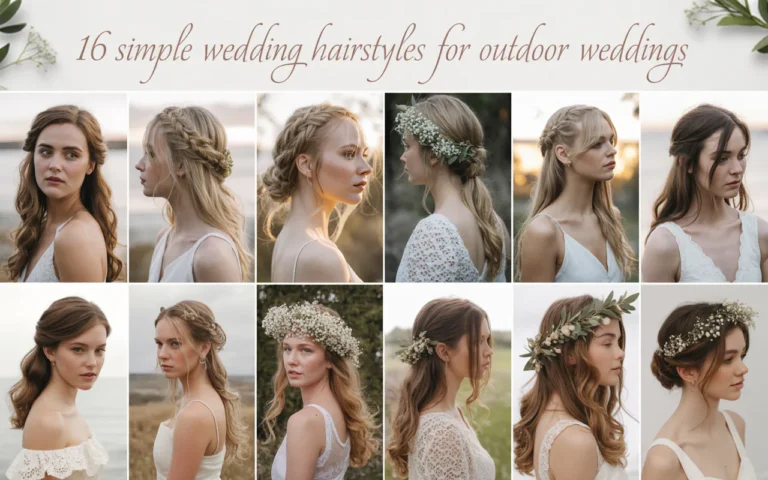 16 Simple Wedding Hairstyles for Outdoor Weddings