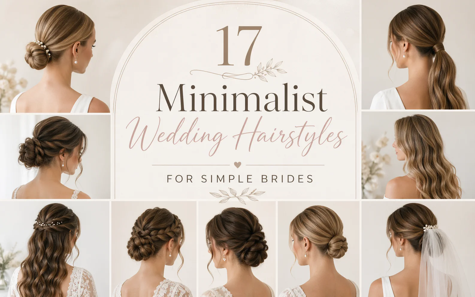17 Minimalist Wedding Hairstyles for Simple Brides