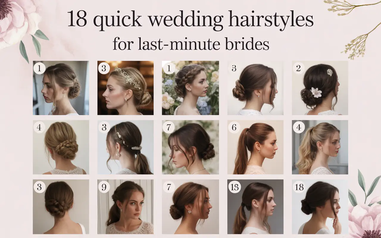 18 Quick Wedding Hairstyles for Last-Minute Brides