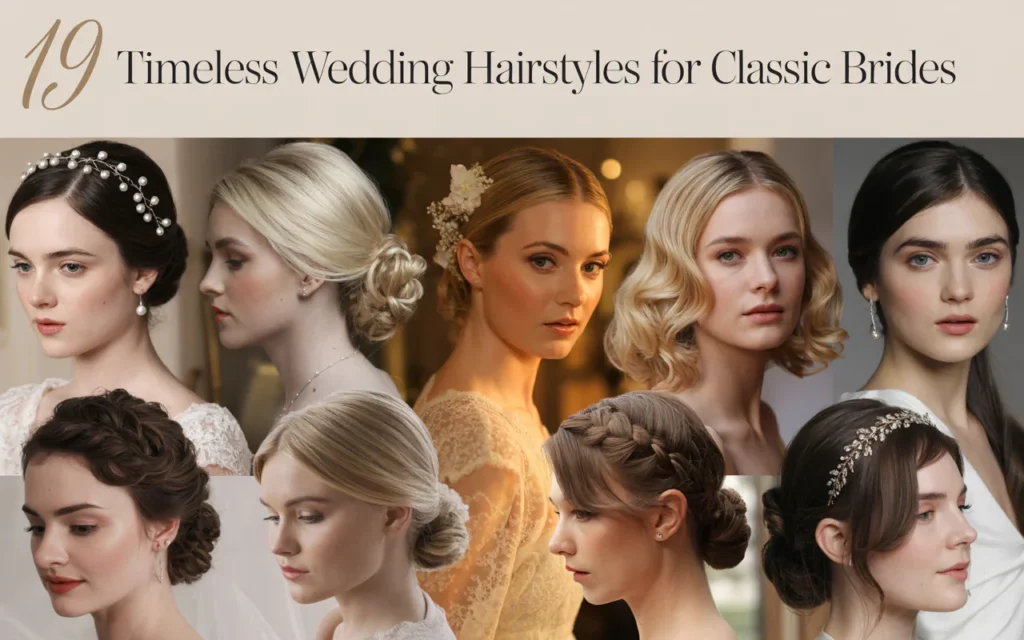 19 Timeless Wedding Hairstyles for Classic Brides