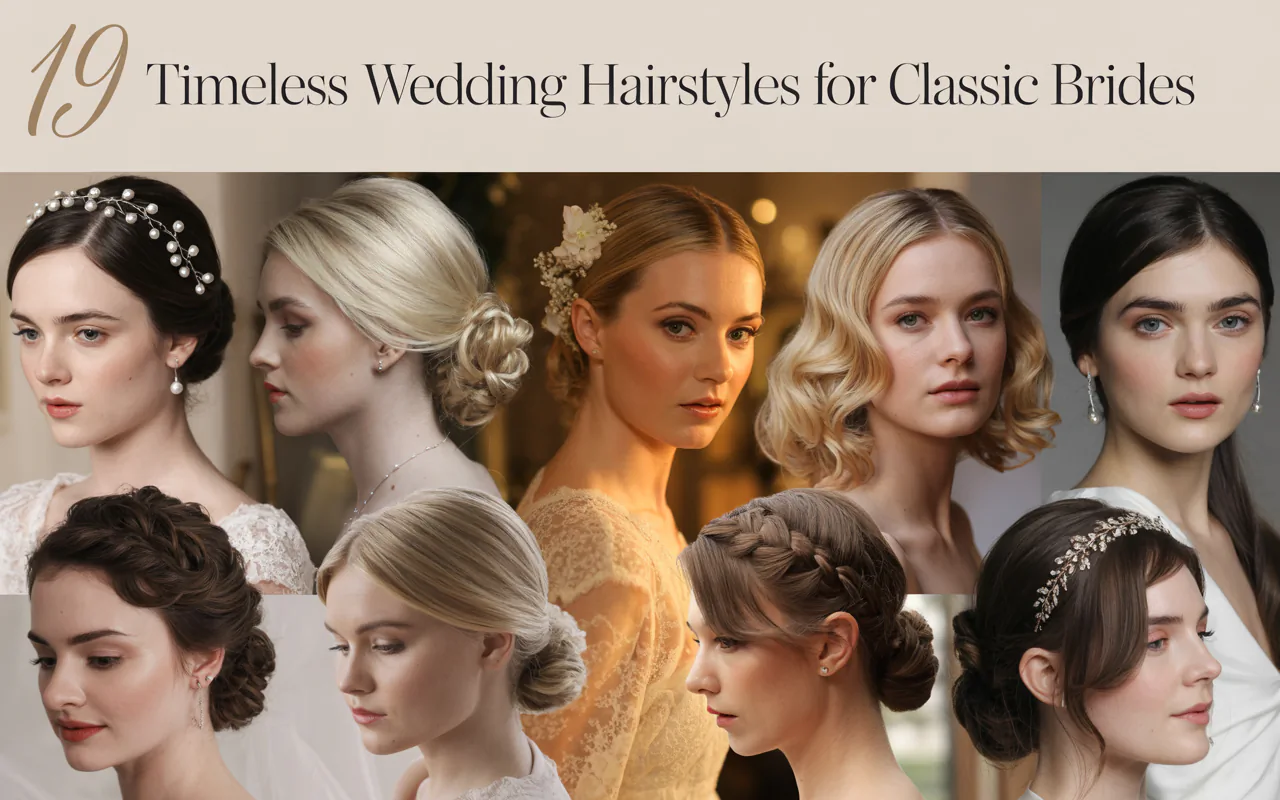 19 Timeless Wedding Hairstyles for Classic Brides