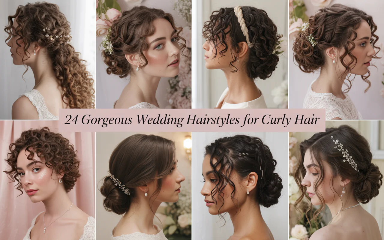 24 Gorgeous Wedding Hairstyles for Curly Hair