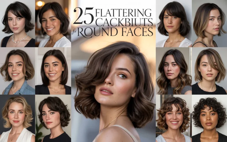 25 Flattering Haircuts That Perfectly Suit Round Faces