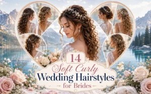 14 Soft Curly Wedding Hairstyles for Brides