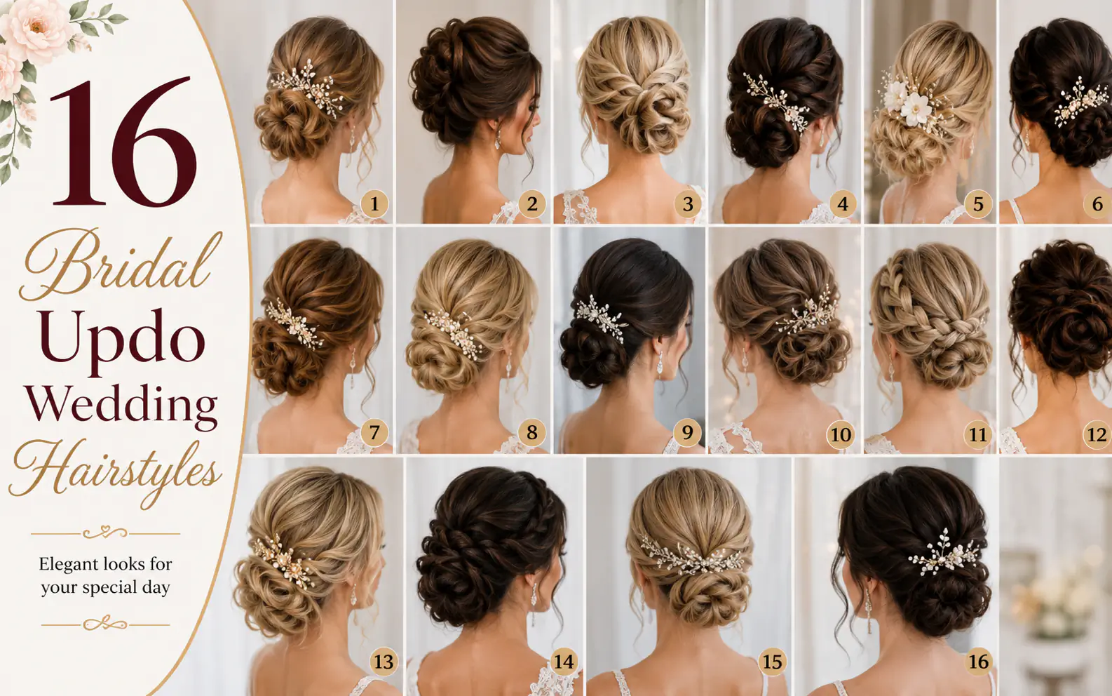 16 Bridal Updo Wedding Hairstyles