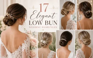 17 Elegant Low Bun Wedding Hairstyles