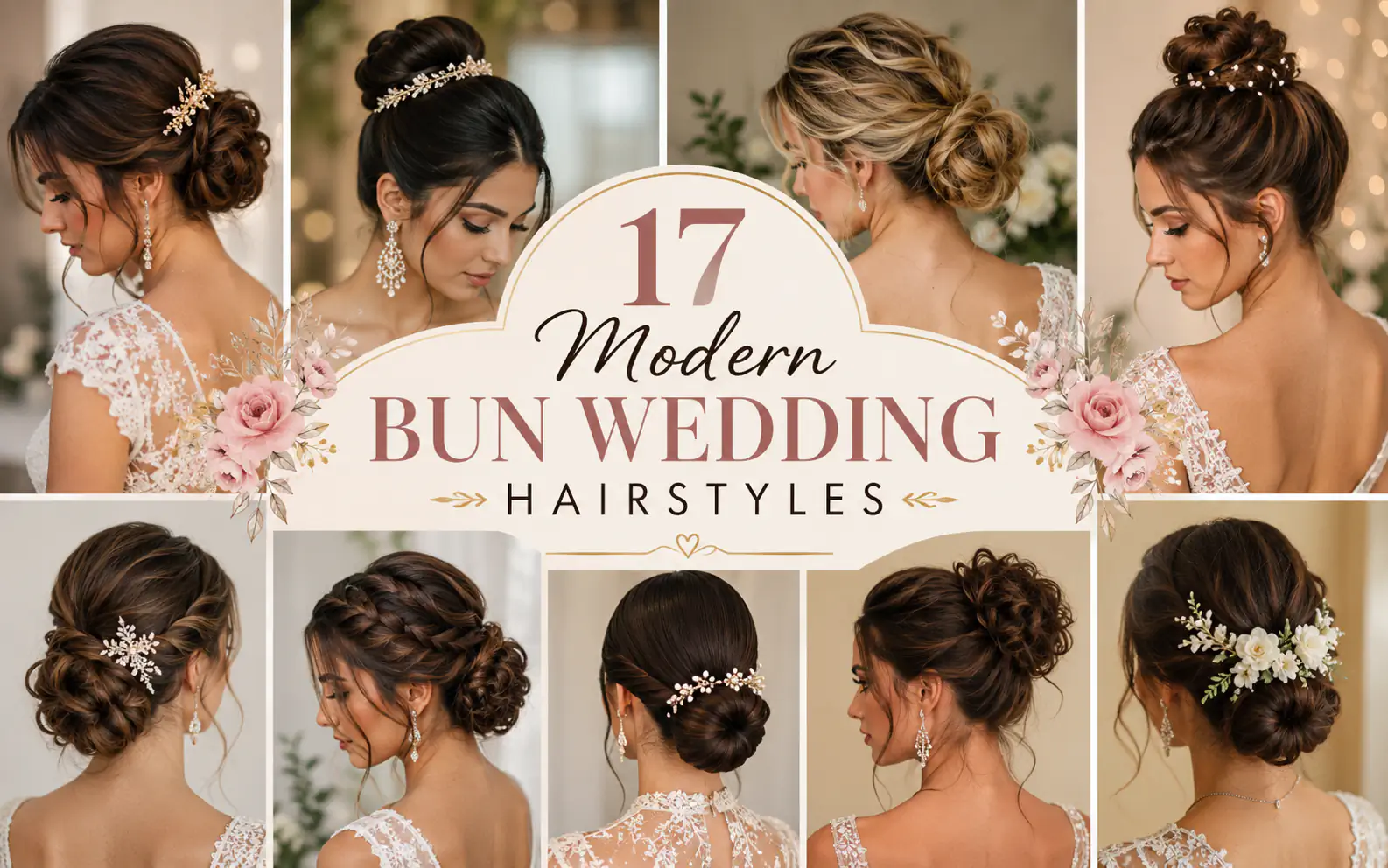17 Modern Bun Wedding Hairstyles