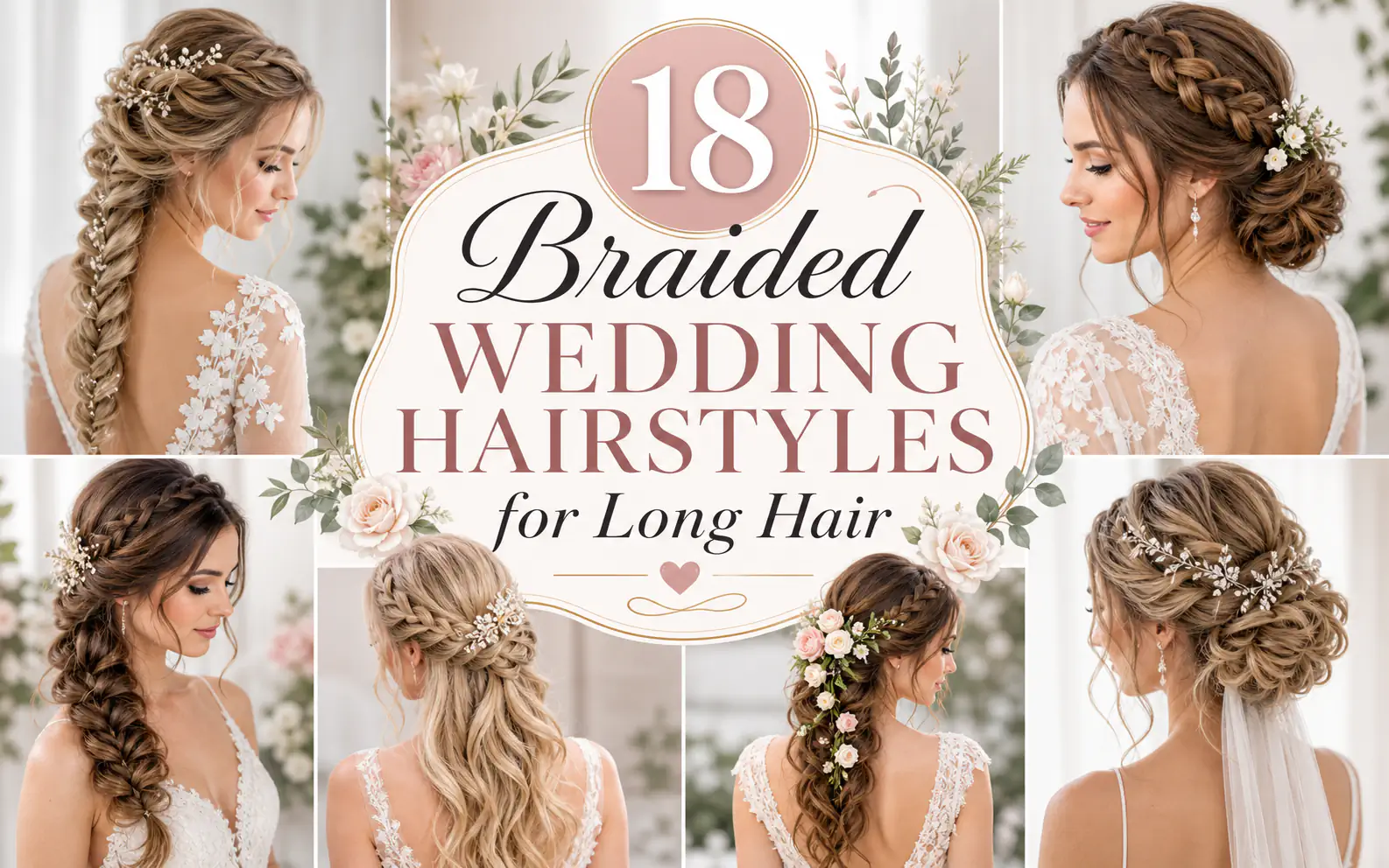 18 Braided Wedding Hairstyles for Long Hair