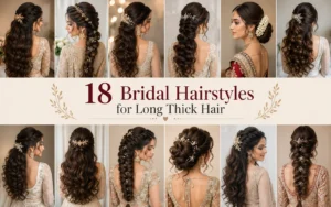 18 Bridal Hairstyles for Long Thick Hair