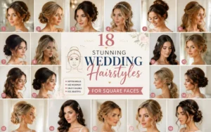 18 Stunning Wedding Hairstyles for Square Faces