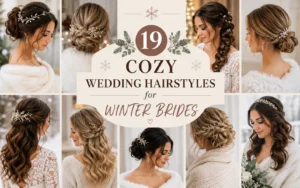 19 Cozy Wedding Hairstyles for Winter Brides