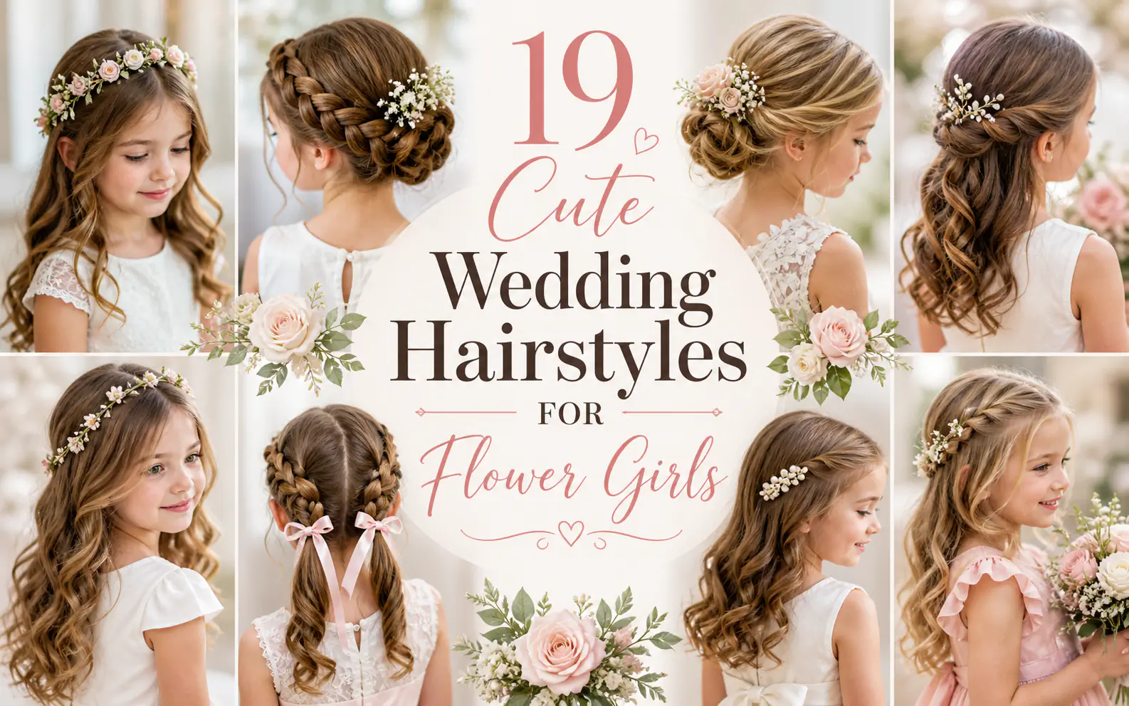 19 Cute Wedding Hairstyles for Flower Girls