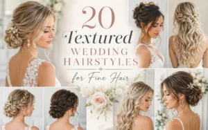 20 Textured Wedding Hairstyles for Fine Hair
