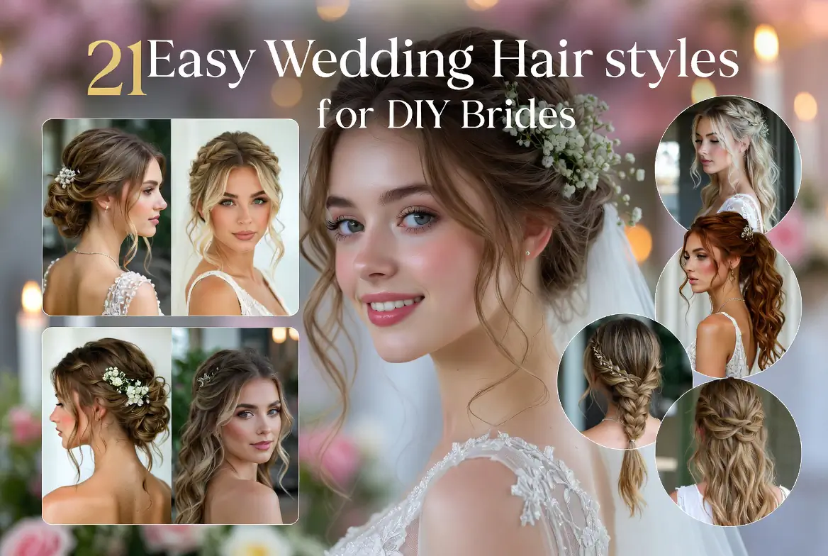 21 Easy Wedding Hairstyles for DIY Brides
