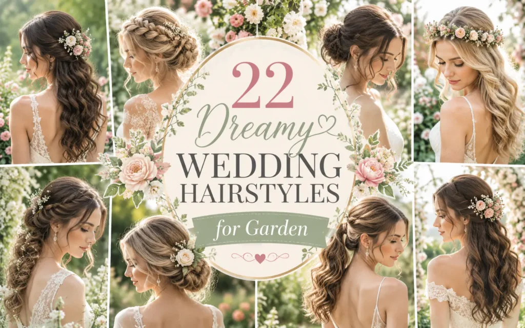 22 Dreamy Wedding Hairstyles for Garden