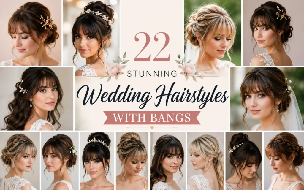 22 Stunning Wedding Hairstyles with Bangs