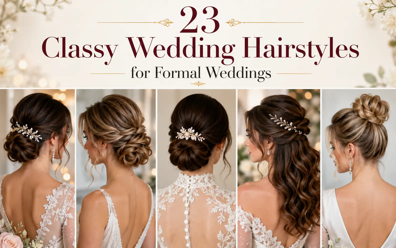 23 Classy Wedding Hairstyles for Formal Weddings