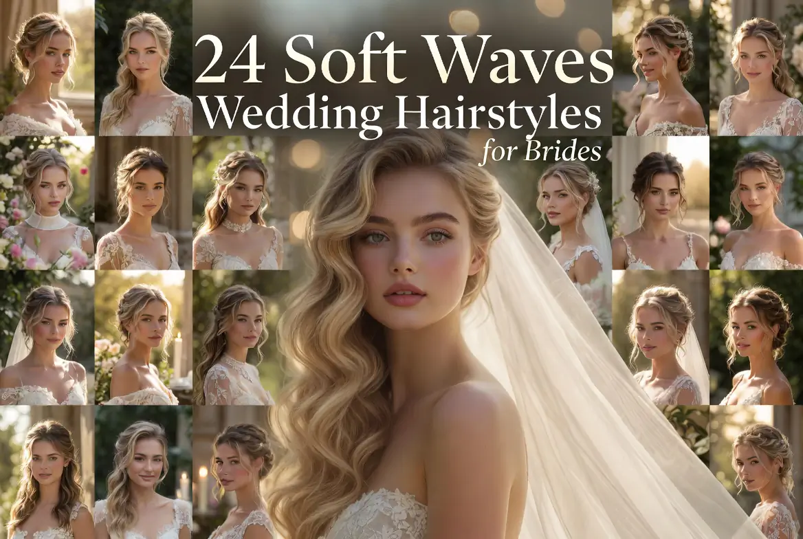 24 Soft Waves Wedding Hairstyles for Brides
