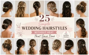25 Simple Wedding Hairstyles Without Heat That Save Time