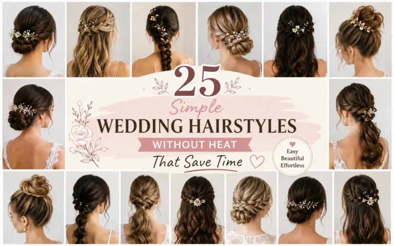 25 Simple Wedding Hairstyles Without Heat That Save Time
