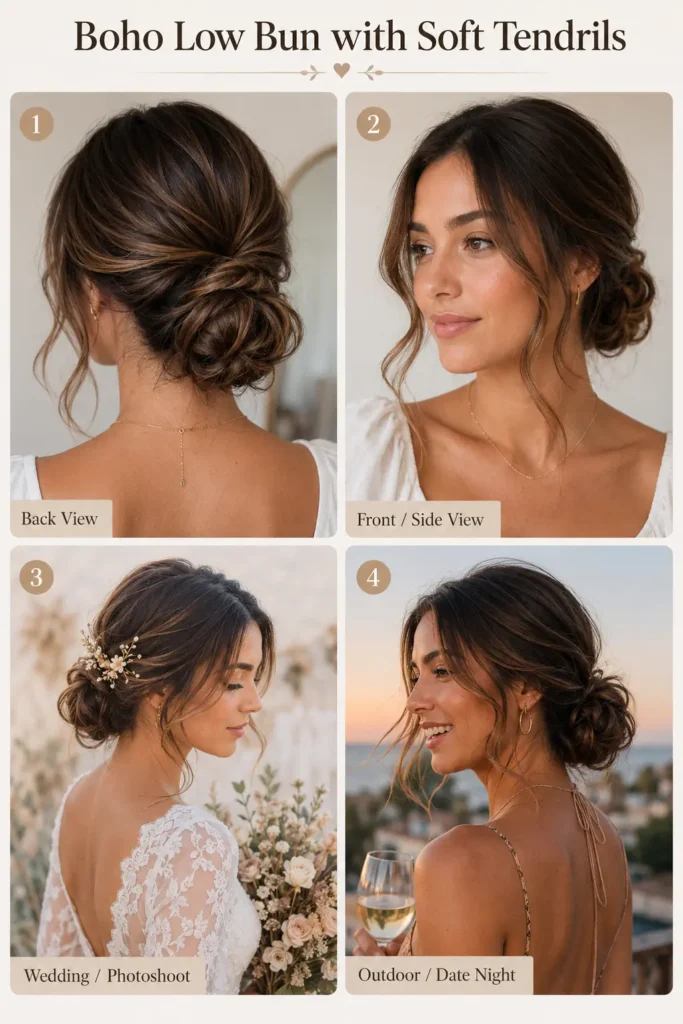 17 Elegant Low Bun Wedding Hairstyles