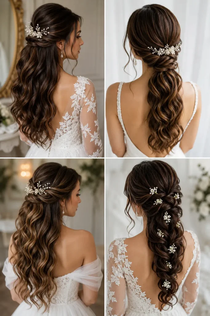 21. Classy Wedding Hairstyles for Long Hair