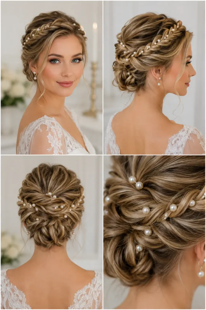 6. Flat Twist Updo With Statement Clip
