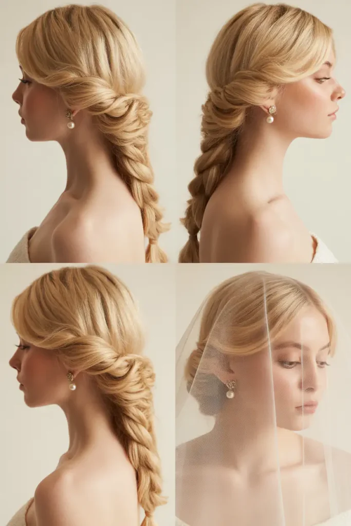 18. Long Loose Braid with Veil-Friendly Volume