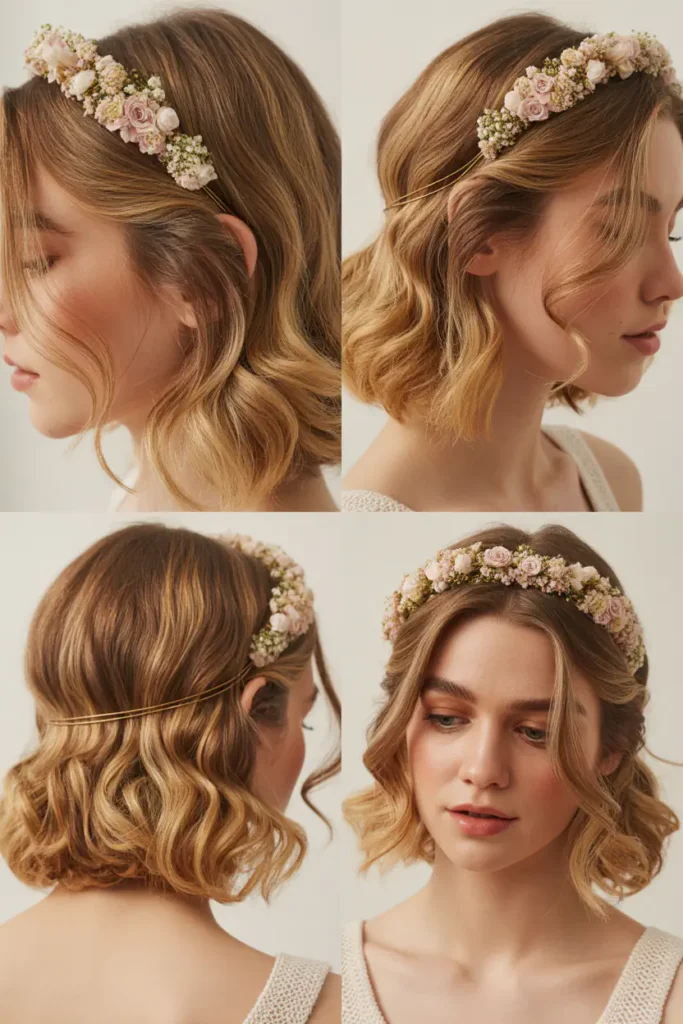 5. Loose Waves With a Delicate Floral Headband