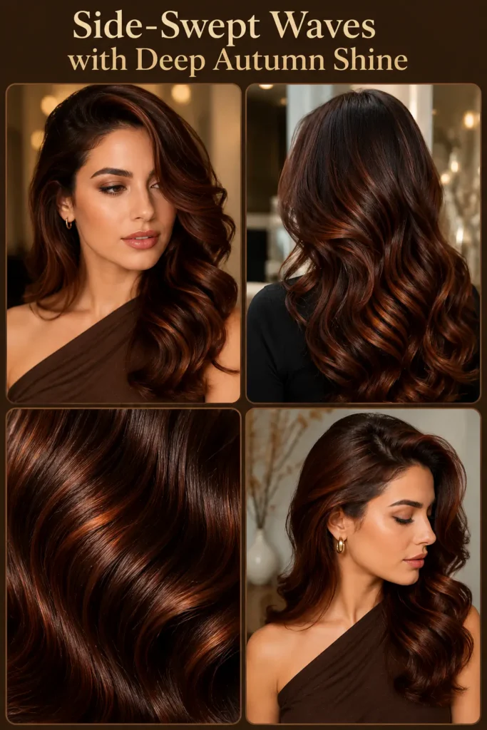 5. Side-Swept Waves with Deep Autumn Shine