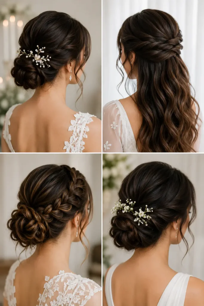 1. Simple Wedding Hairstyles Without Heat That Look Elegant Fast