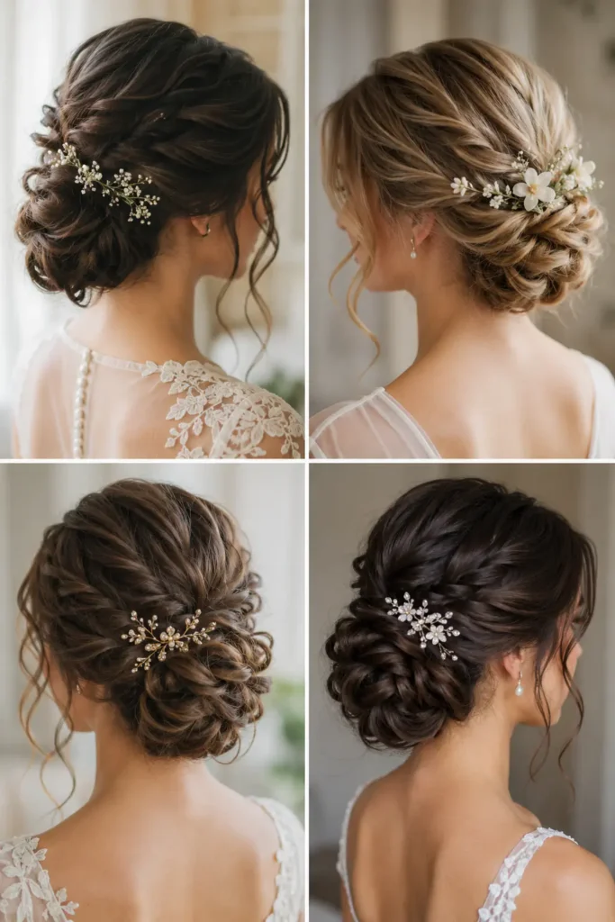 2. Simple Wedding Hairstyles Without Heat for Brides Who Love Soft Updos