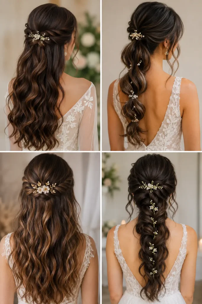 10. Simple Wedding Hairstyles Without Heat for Long Hair