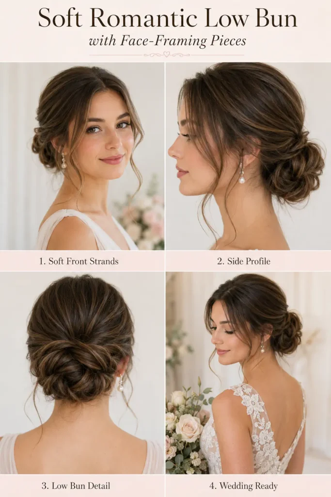 17 Elegant Low Bun Wedding Hairstyles