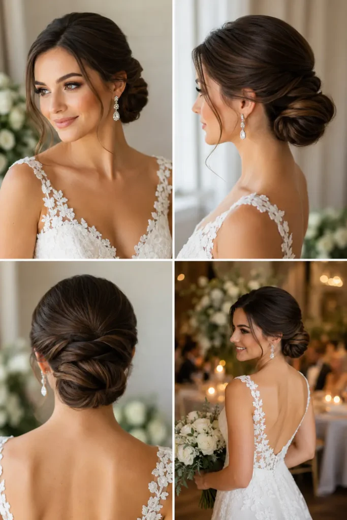 17 Elegant Low Bun Wedding Hairstyles