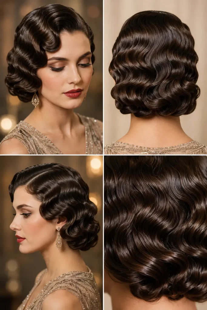 9. Vintage-Inspired Finger Waves