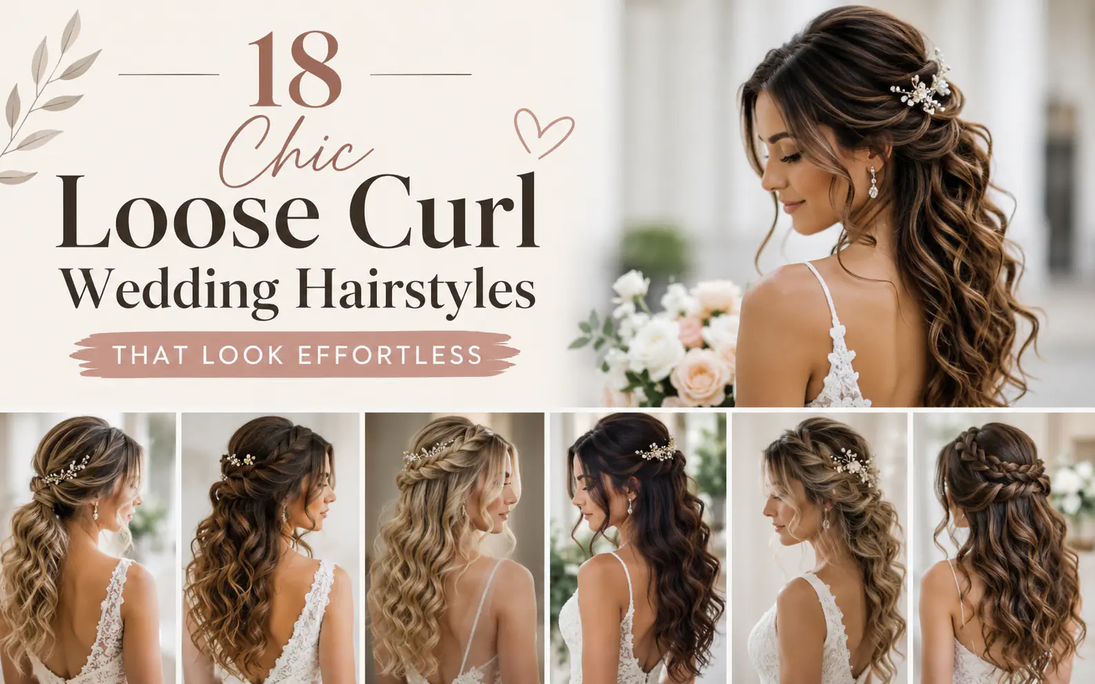 18 Chic Loose Curl Wedding Hairstyles That Look Effortless