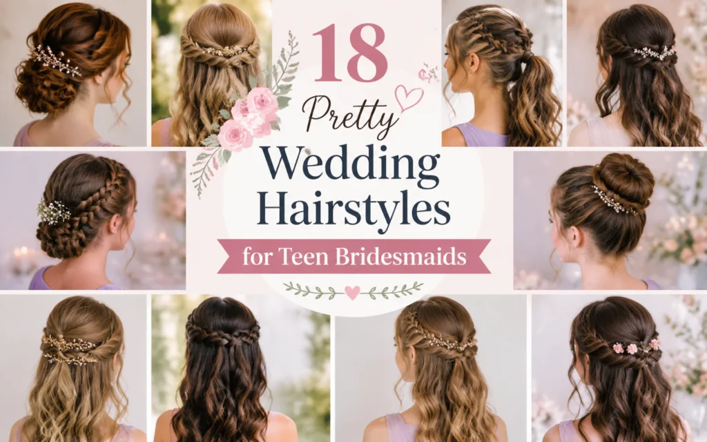 18 Pretty Wedding Hairstyles for Teen Bridesmaids