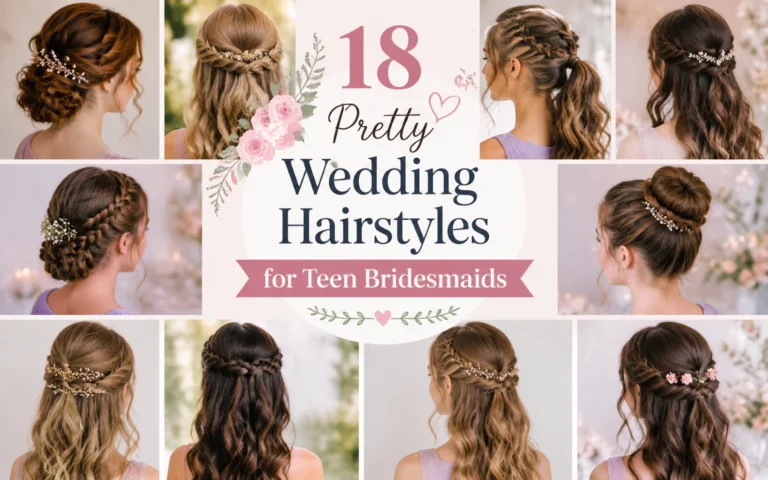 18 Pretty Wedding Hairstyles for Teen Bridesmaids