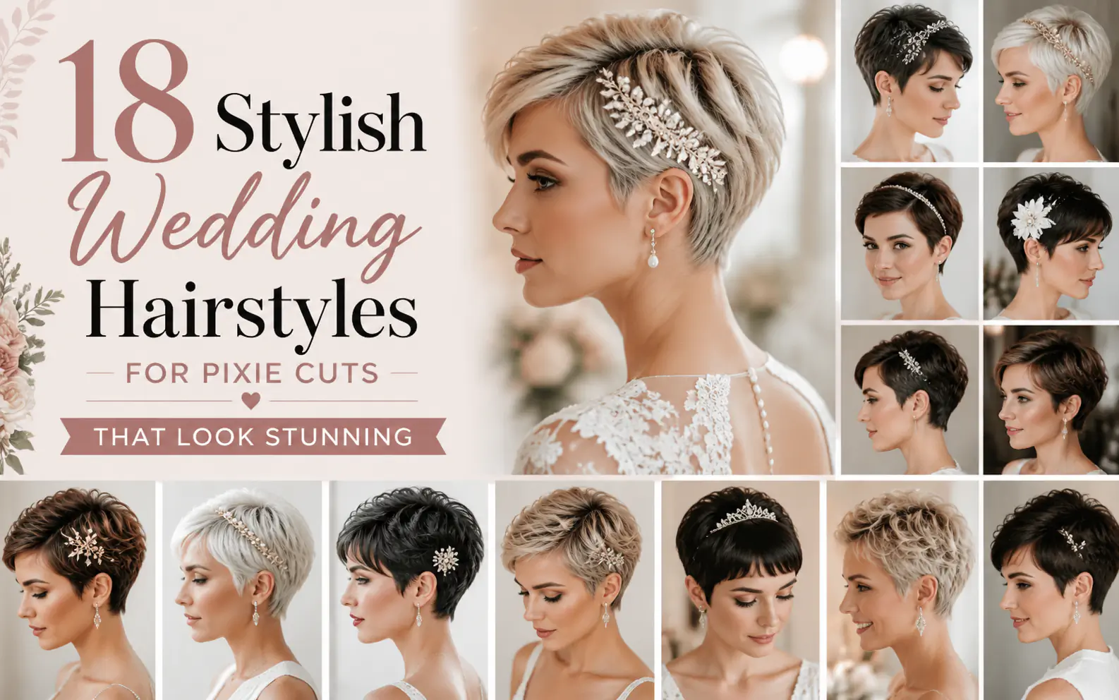 18 Stylish Wedding Hairstyles for Pixie Cuts That Look Stunning