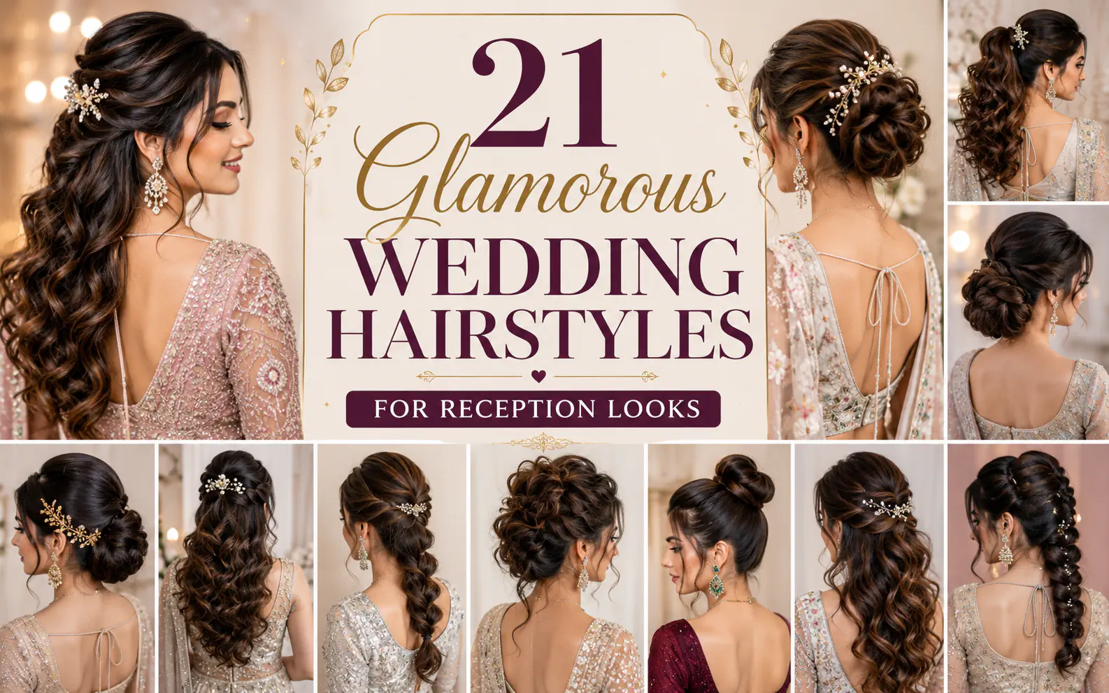 21 Glamorous Wedding Hairstyles for Reception Looks