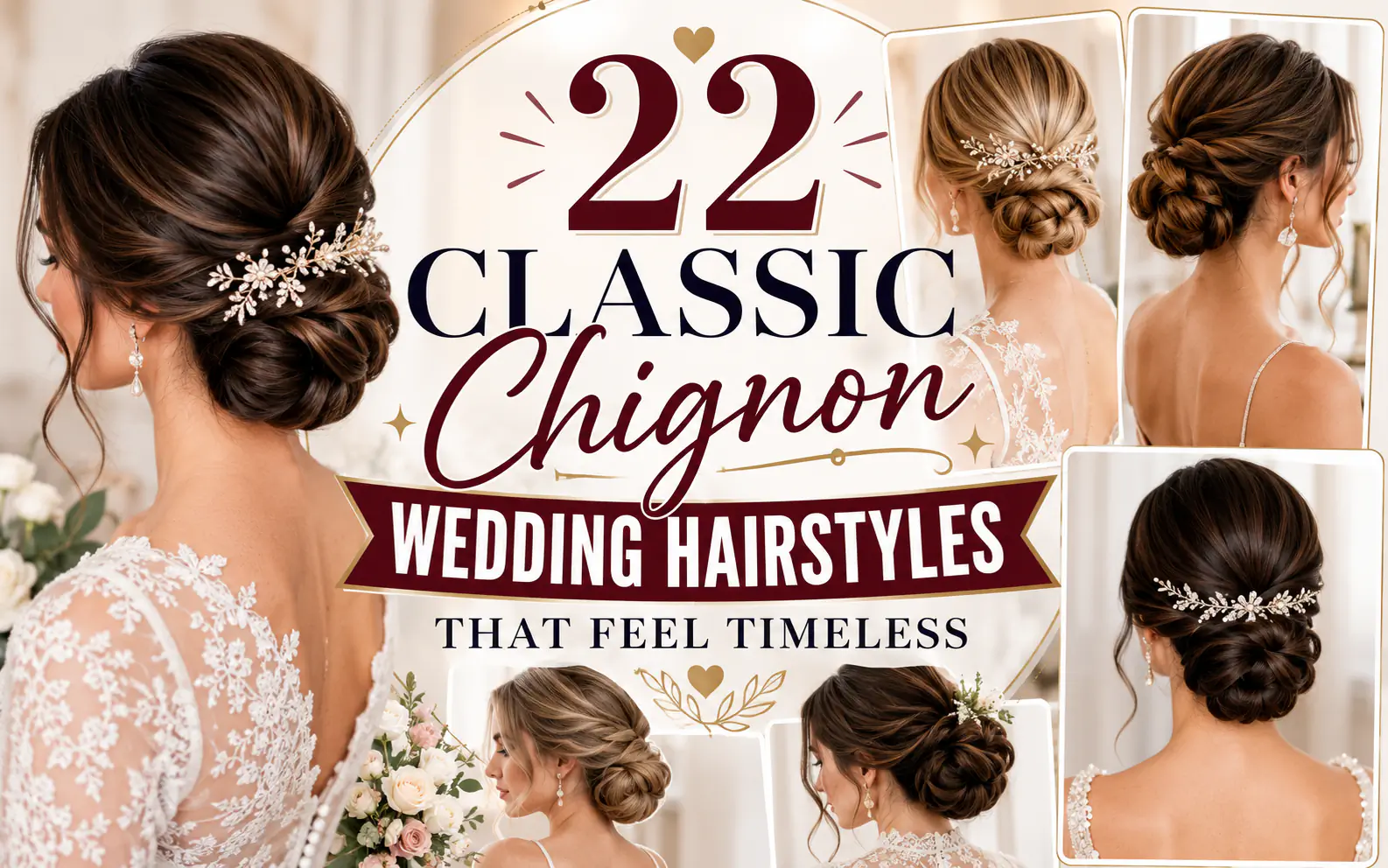 22 Classic Chignon Wedding Hairstyles That Feel Timeless