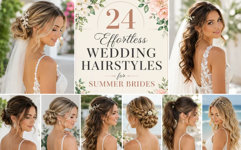 24 Effortless Wedding Hairstyles for Summer Brides