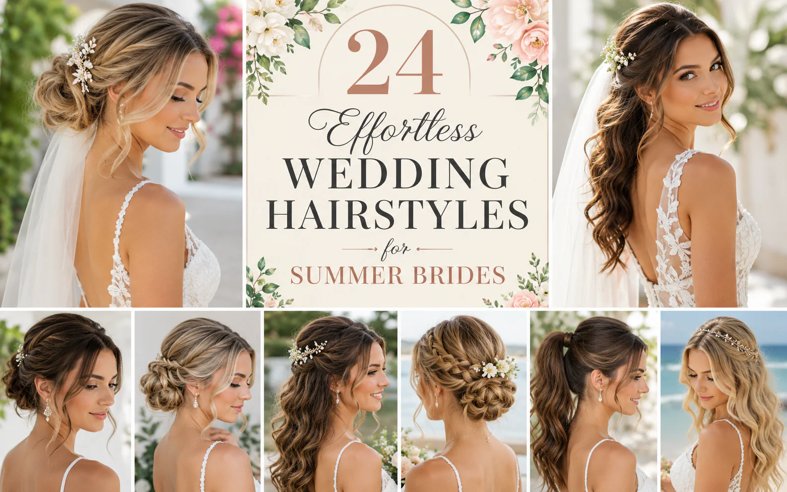 24 Effortless Wedding Hairstyles for Summer Brides