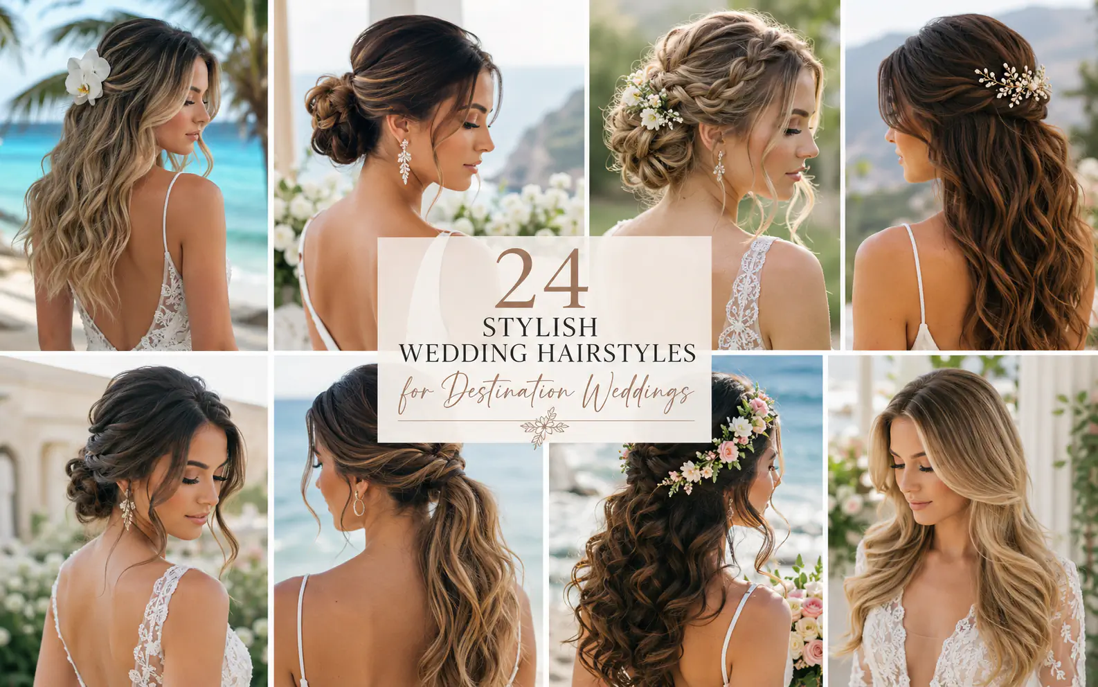 24 Stylish Wedding Hairstyles for Destination Weddings