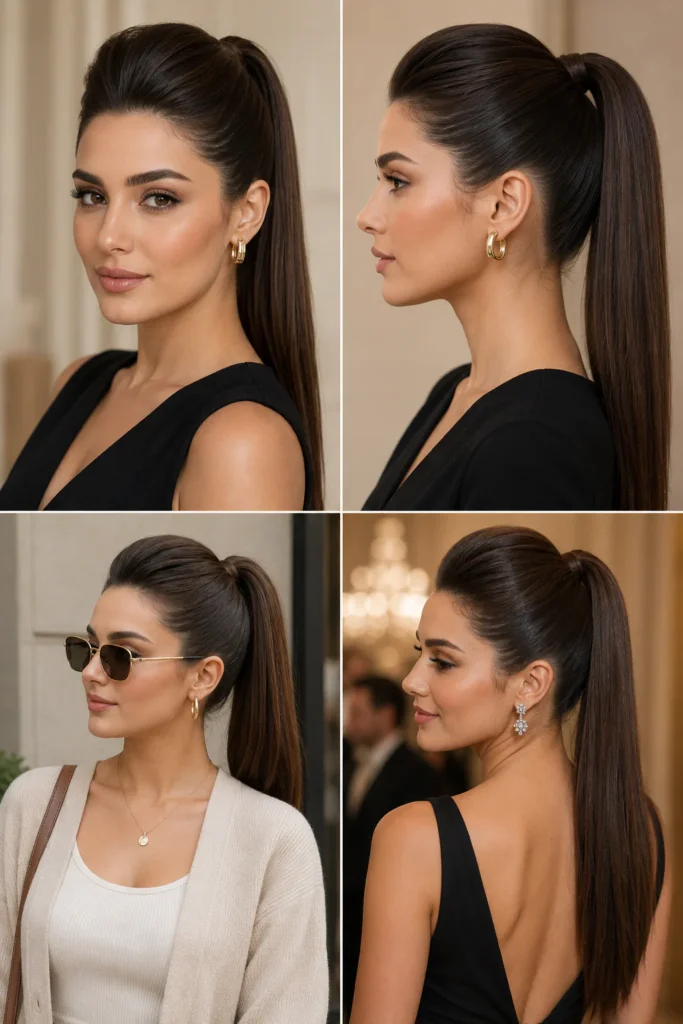 4. Sleek High Ponytail with Volume