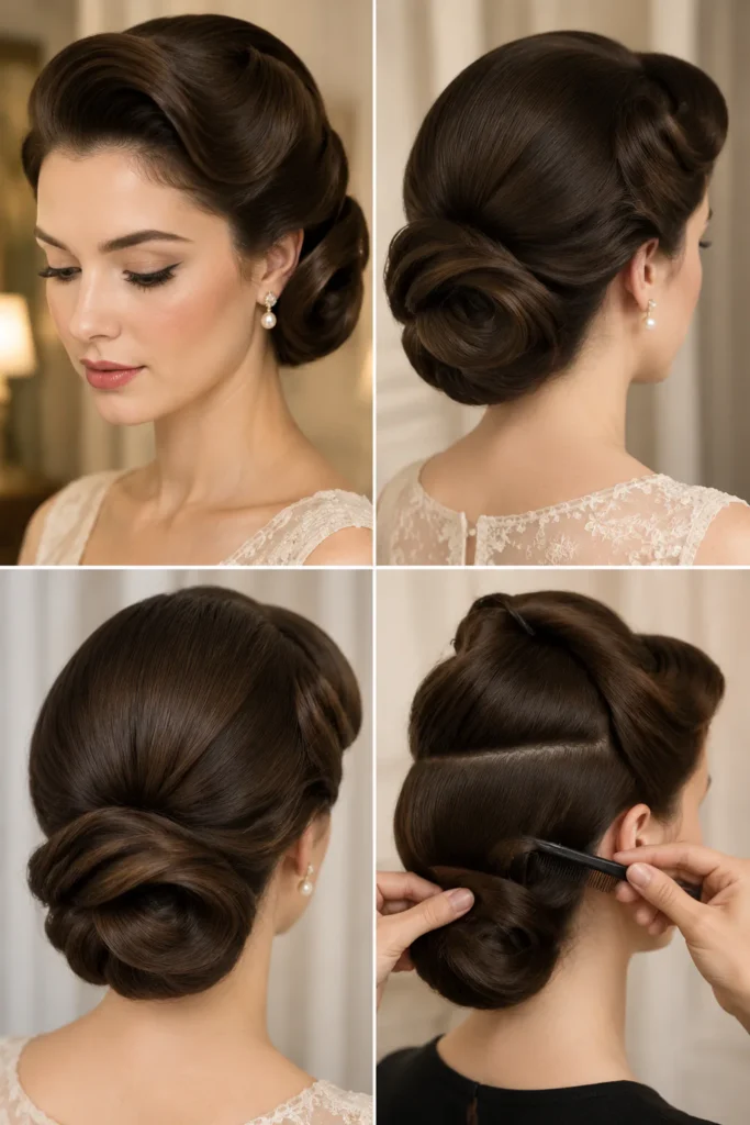 7. Vintage-Inspired Soft Roll Hairstyle