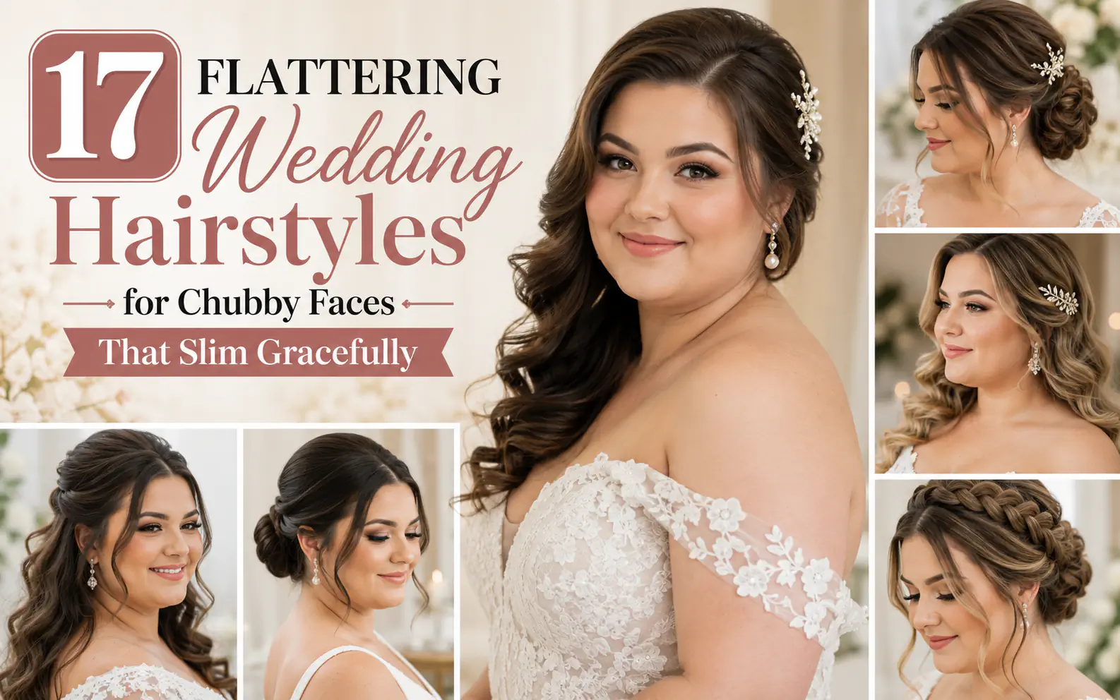 17 Flattering Wedding Hairstyles for Chubby Faces That Slim Gracefully